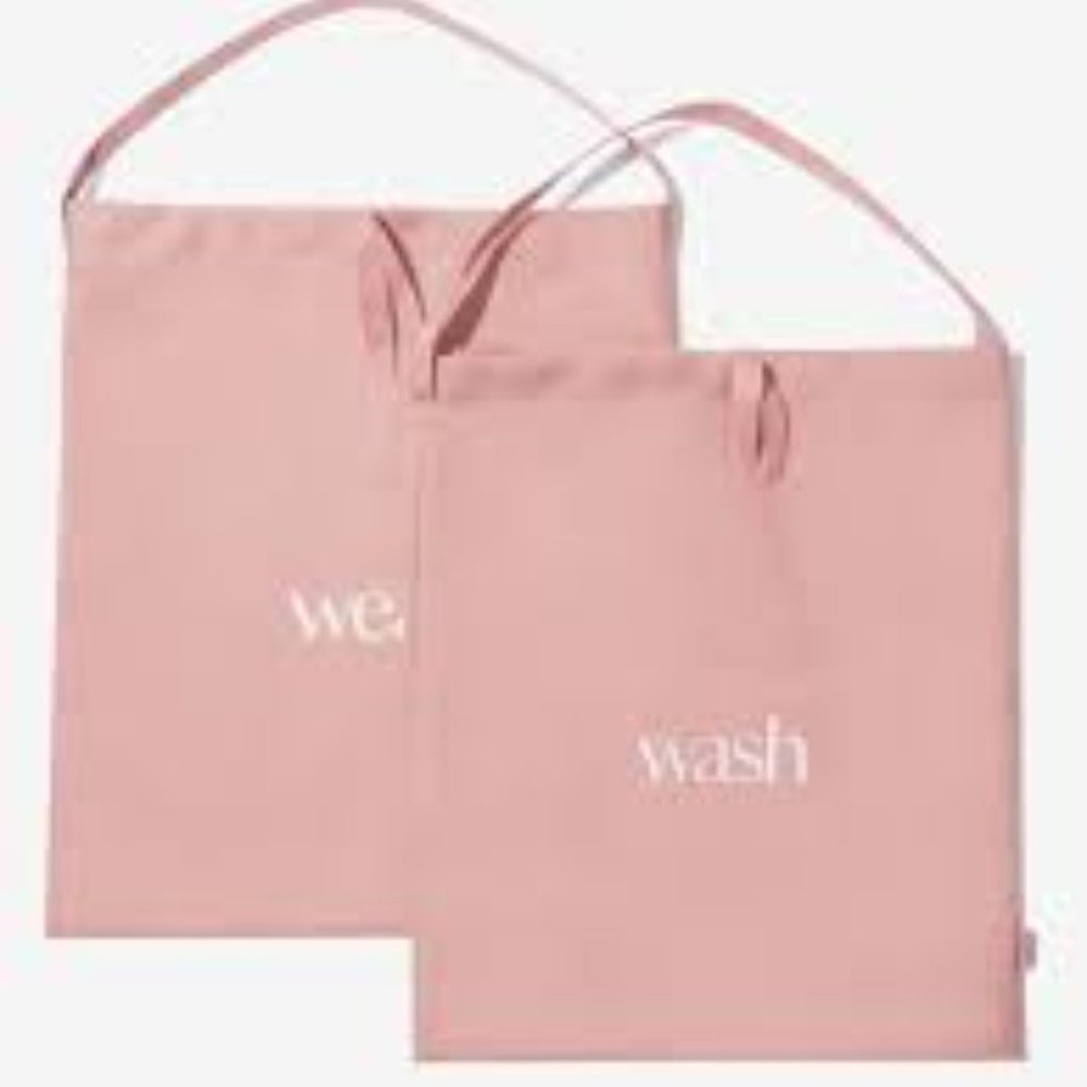 Travel Bag Set Laundry Packing Organizing bags Light Pink